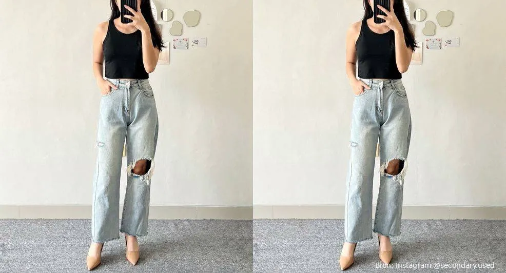 ripped jeans zijn weer on trend