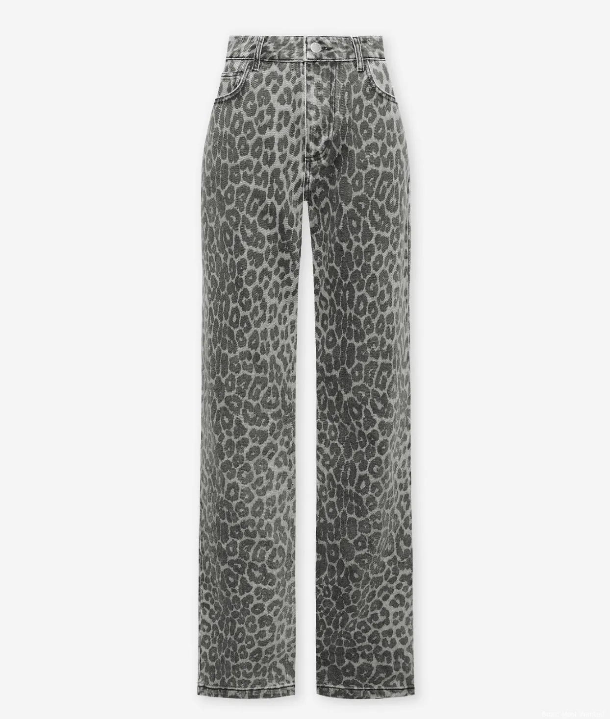 Leopard Allover Jeans Grijs – €59,99