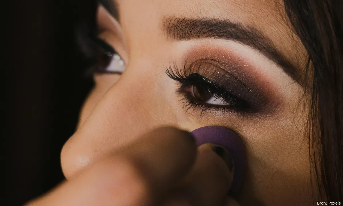 make up onder oog