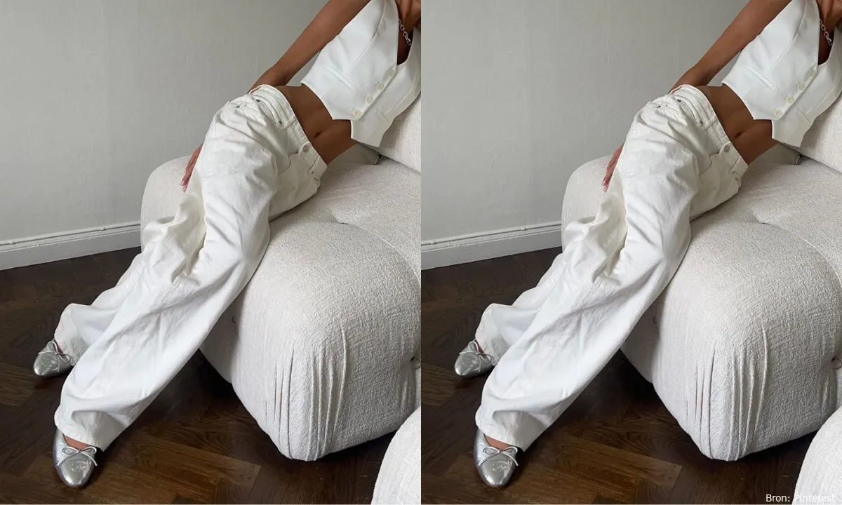 witte jeans combineren