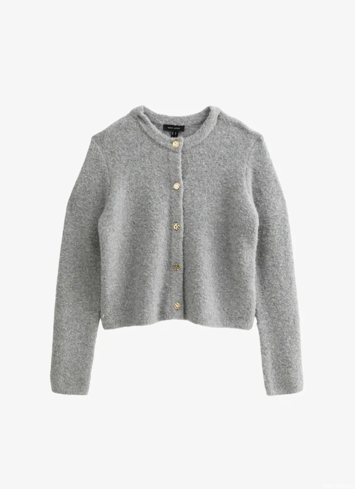 New Look Bouclé vest grijs – €44,99
