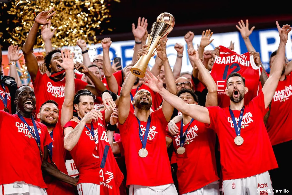 Olimpia Milano festa scudetto