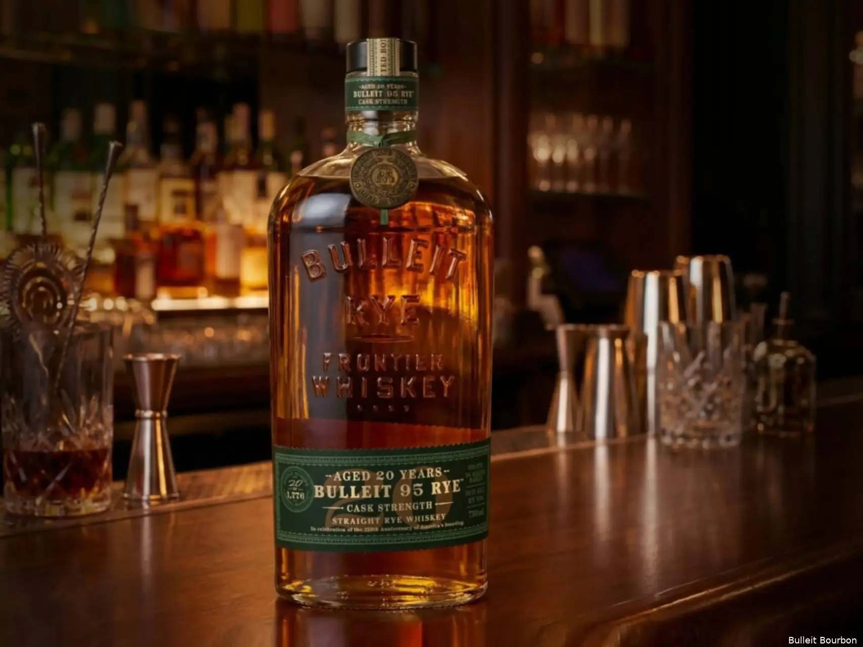 Bulleit 20 year old rye whiskey