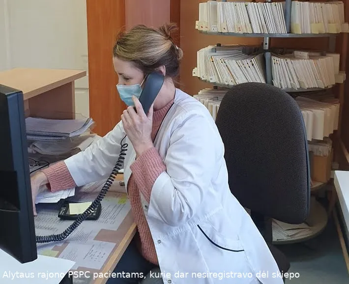 bus paskambinta visiems 65 ir daugiau metu alytaus rajono pspc pacientams kurie dar nesiregistravo del skiepo
