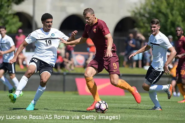 dzeko palla al piede contro boston foto getty