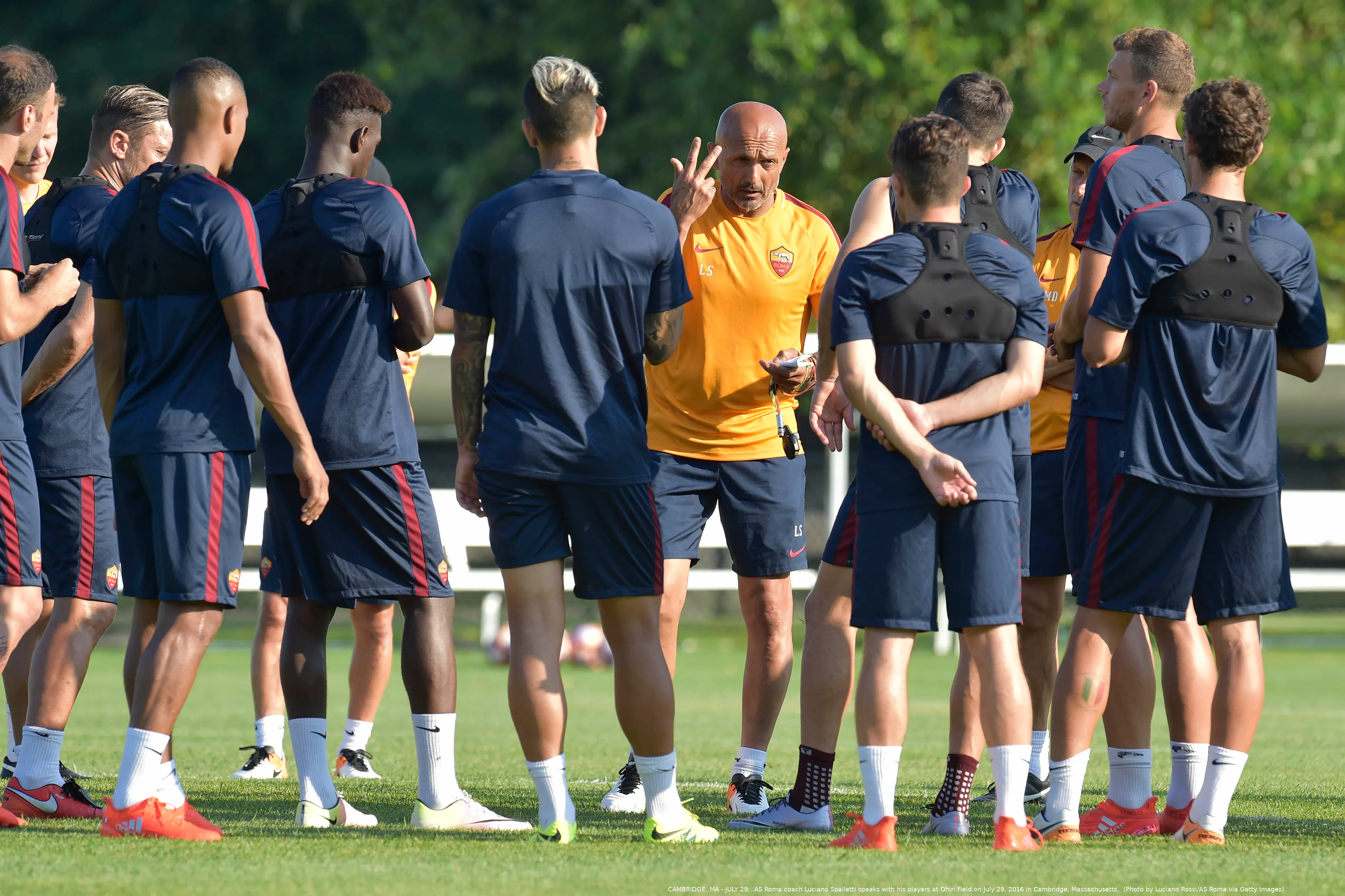 boson allenamento spalletti squadra gruppo