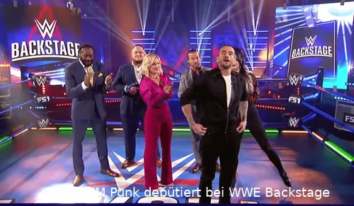 Backstage war CM Punk zuletzt für die FOX-Talkshow "WWE Backstage" im Jahr 2019