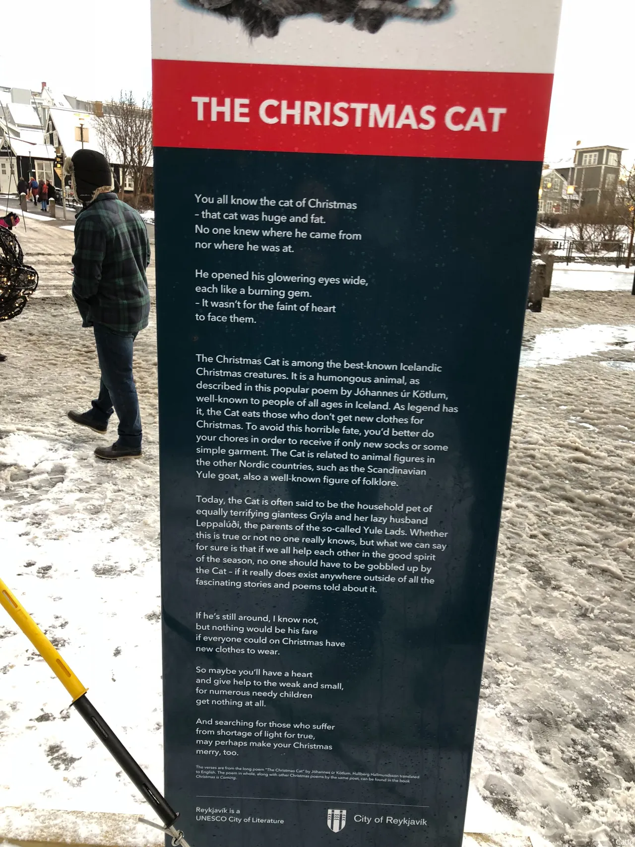 reykjavik yule cat sign