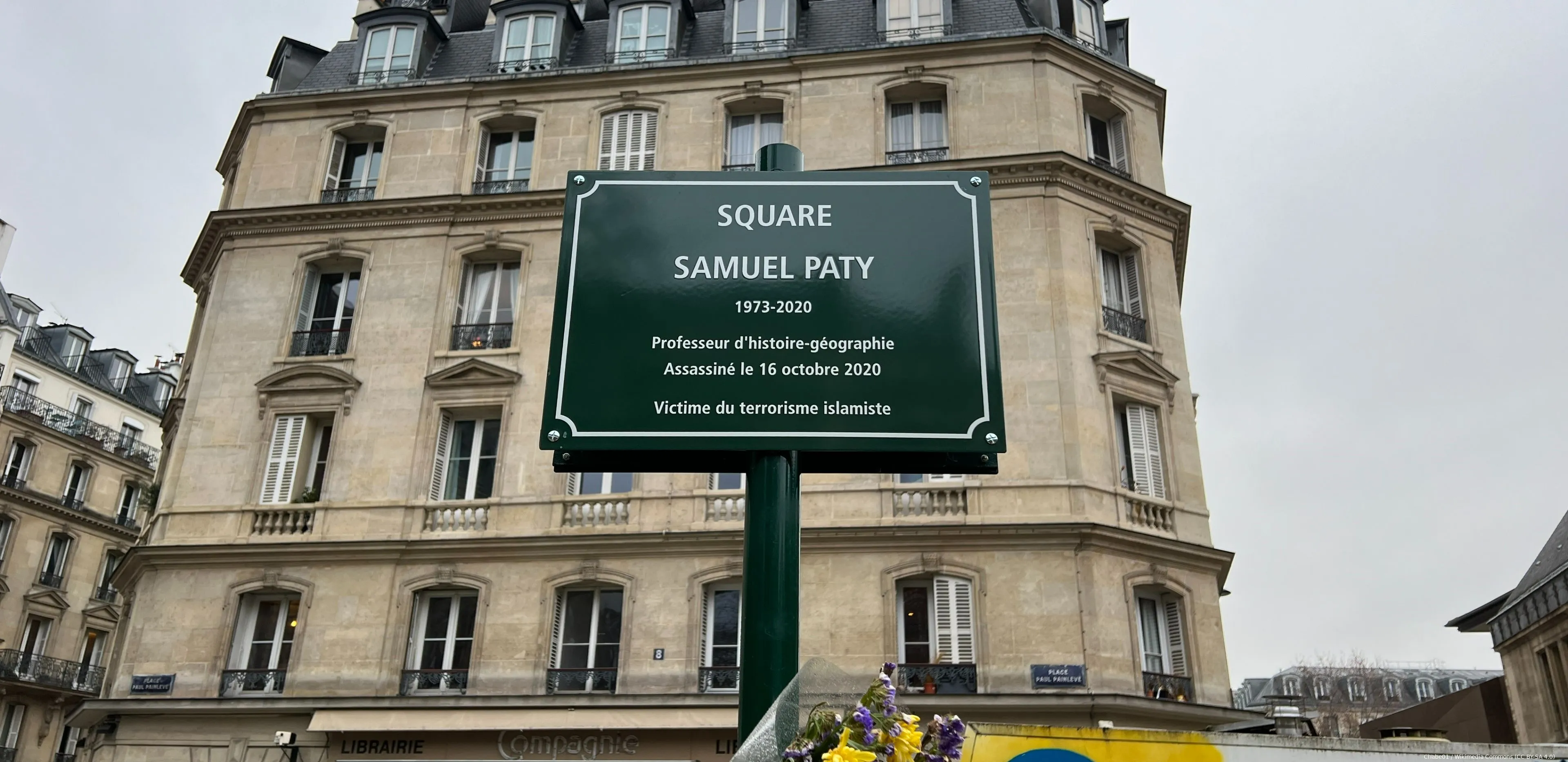 plaque square samuel paty paris v fr75 2022 01 16 2