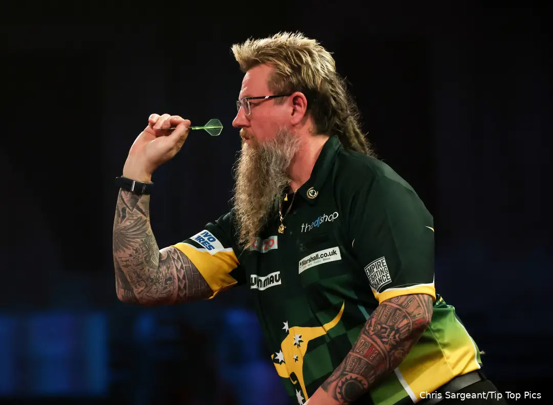 Simon Whitlock maakt zijn debuut op het senioren-WK
