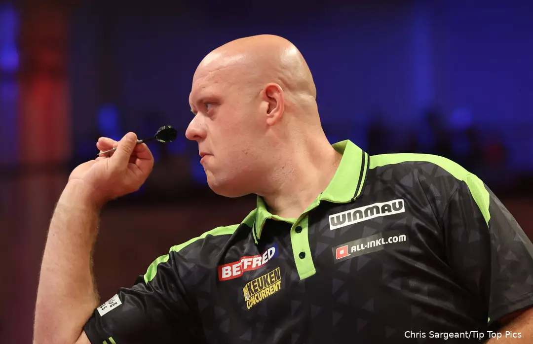 Michael van Gerwen in actie