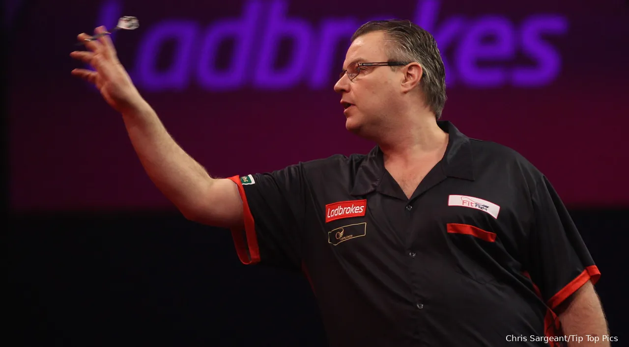 John Part in action at the PDC World Darts Championship&nbsp;