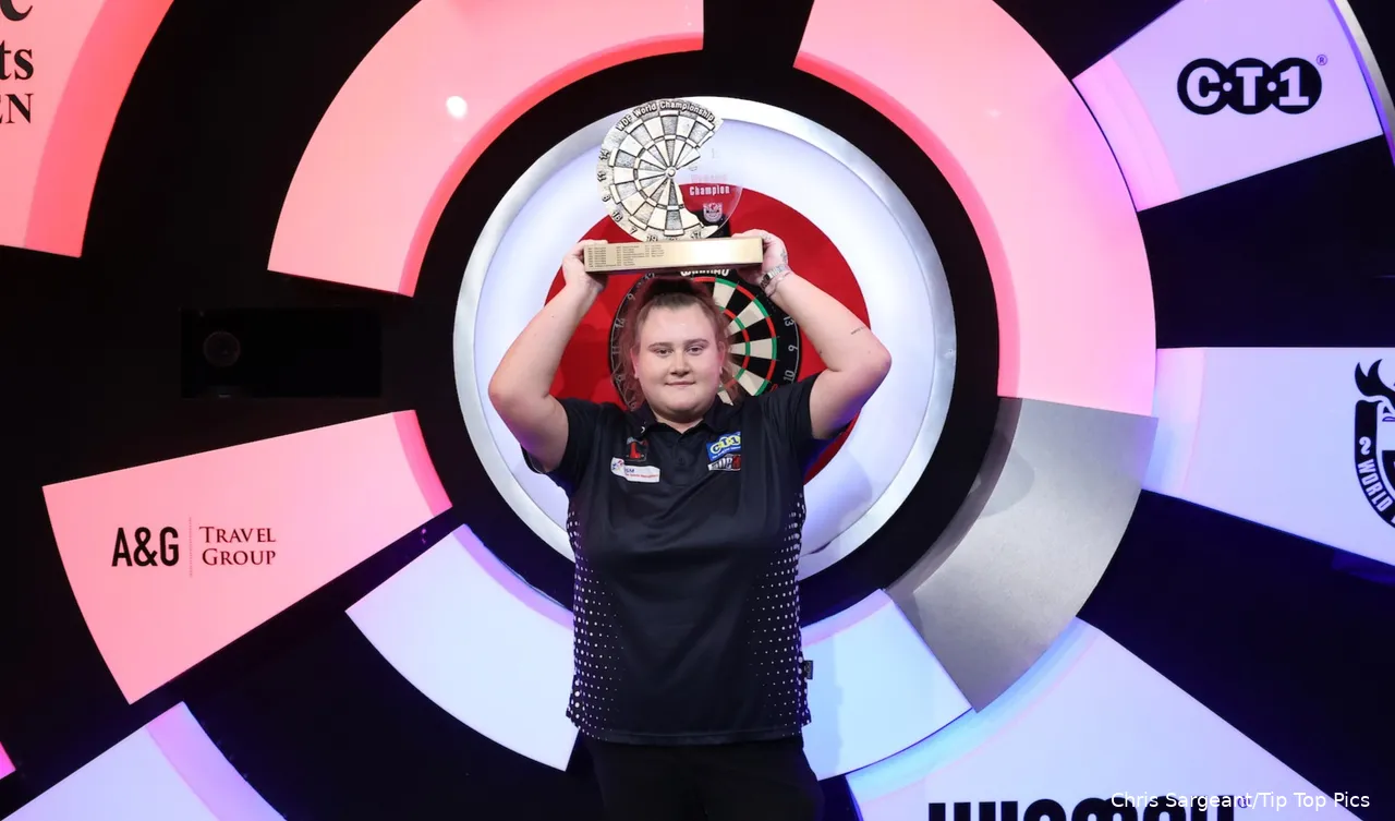 Beau Greaves won ook al tweemaal het WDF-WK