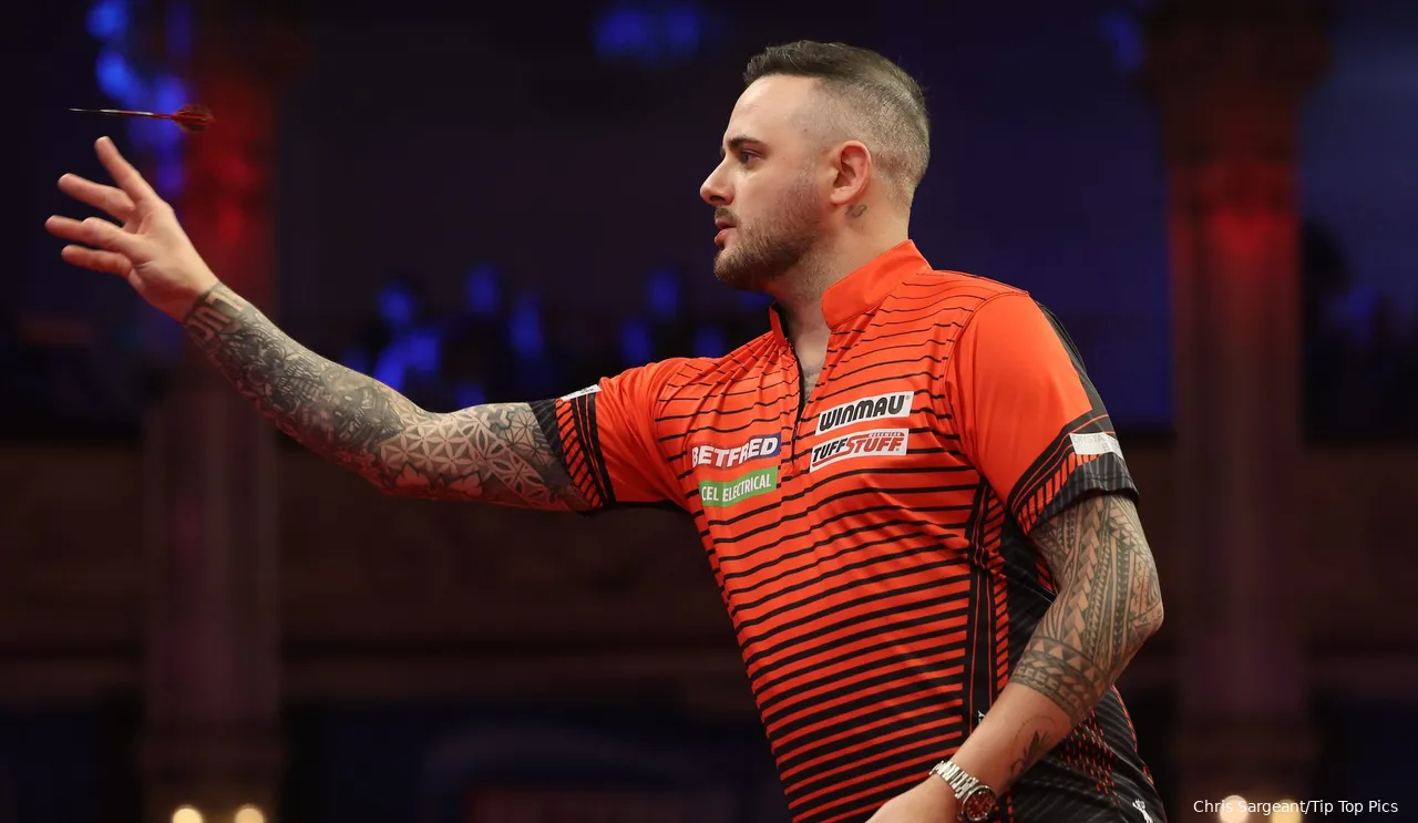 Joe Cullen in actie op de World Matchplay