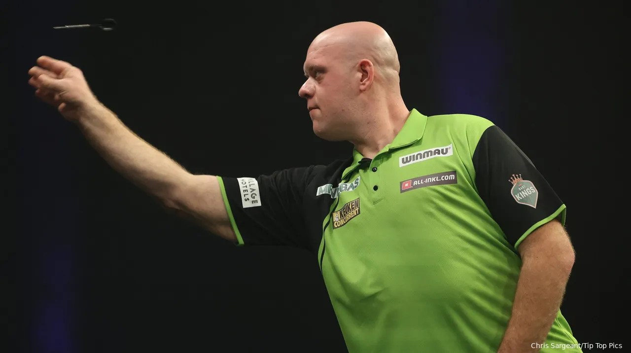 Michael van Gerwen in actie
