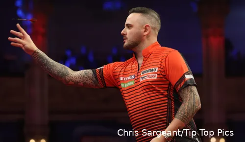 Joe Cullen in action at the World Matchplay