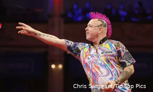 Peter Wright in action