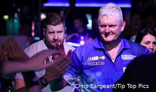 Alan Warriner-Little tijdens zijn walk-on