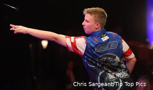 Archie Self in actie op het WDF-WK