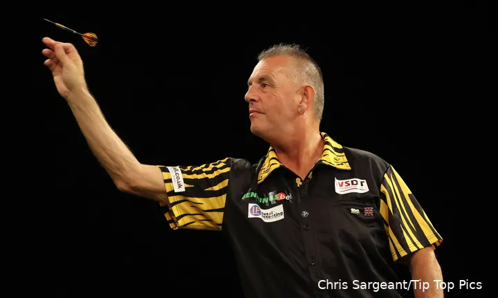 Peter Evison in action at the WSDT MATCHPLAY