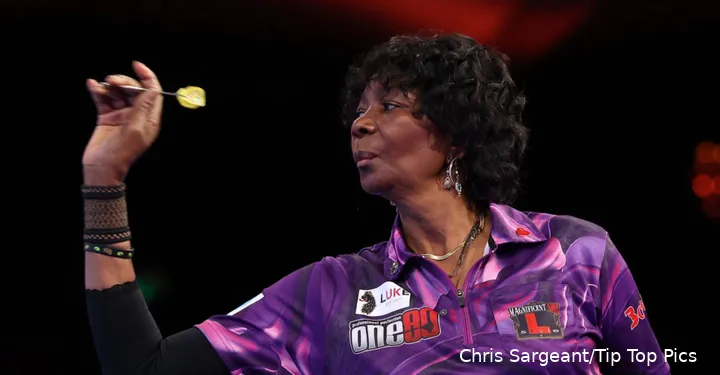Deta Hedman, the new WDF Ladies World Champion.