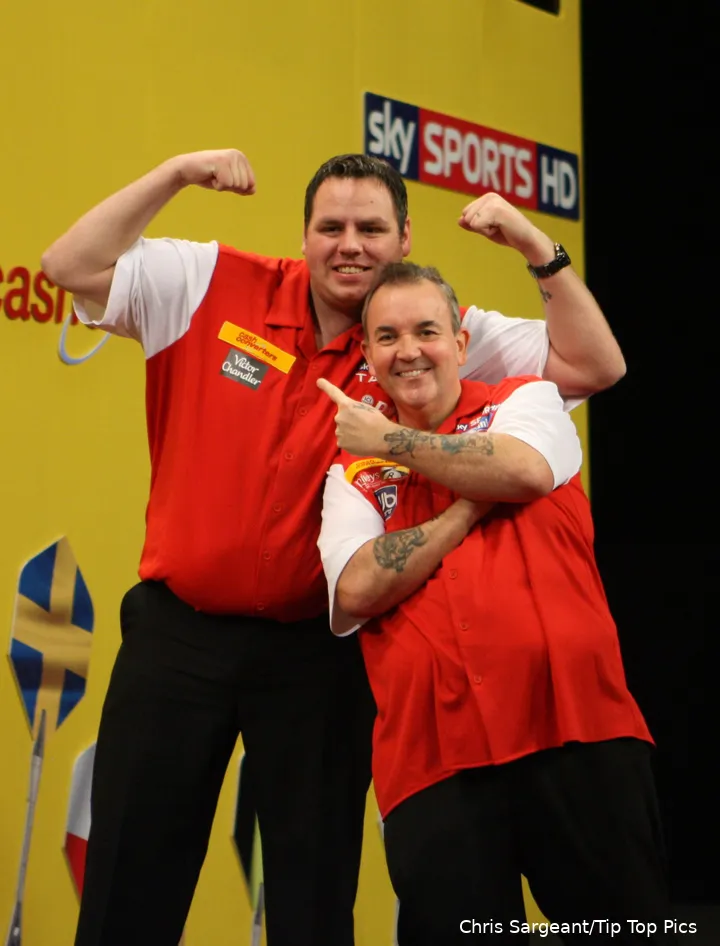 Ein legendäres Team England: Phil Taylor und Adrian Lewis gewannen den World Cup of Darts zusammen insgesamt viermal
