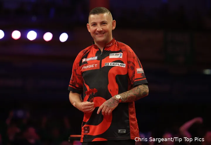 Nathan Aspinall kan door een armblessure niet deelnemen aan de German Darts Championship