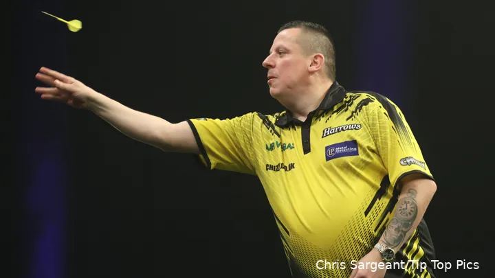 Dave Chisnall in actie