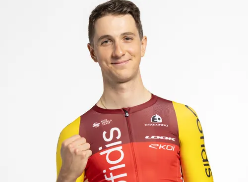 Jan Maas in het rood én geel van Cofidis