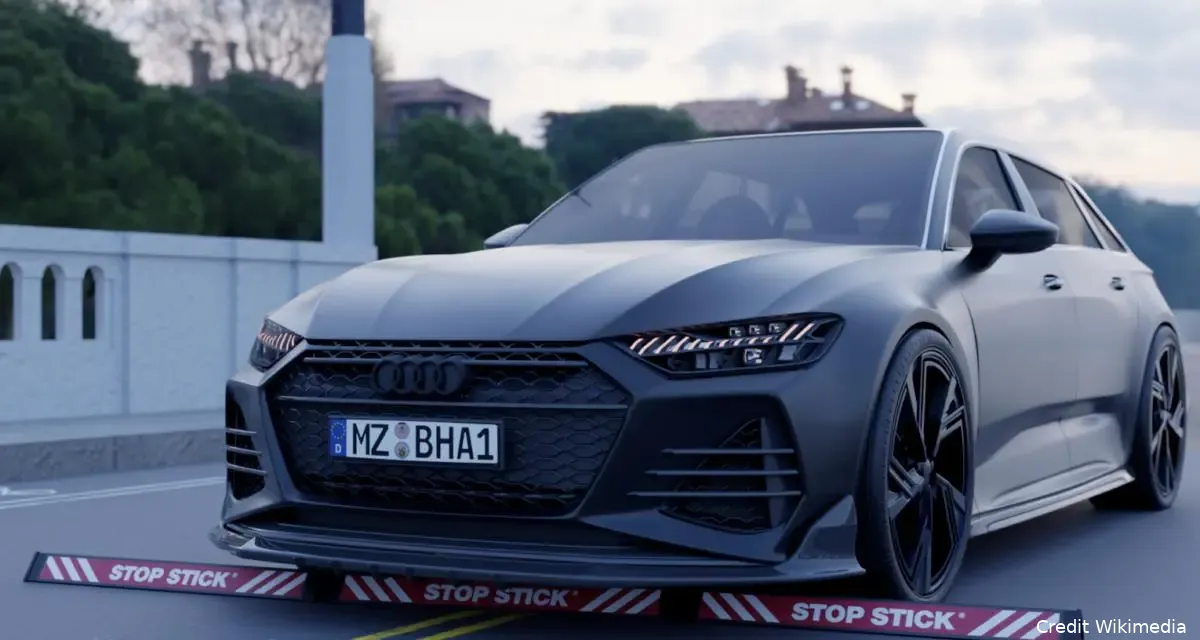 1200 l course poursuite toute vitesse stoppe par le stop stick des gendarmes