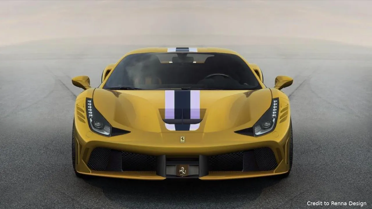 ferrari 488 gto rendering by renna design 01