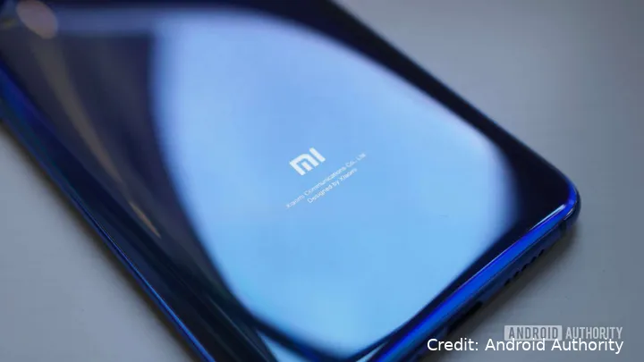 xiaomi mi 9 mi logo blue