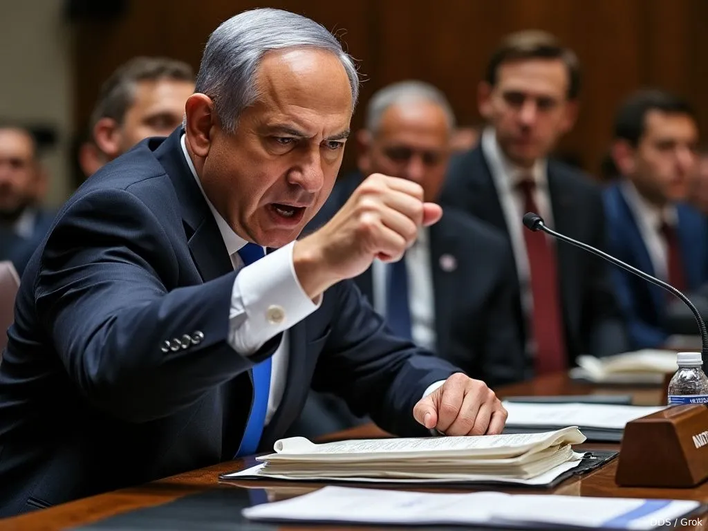 netanyahu angry