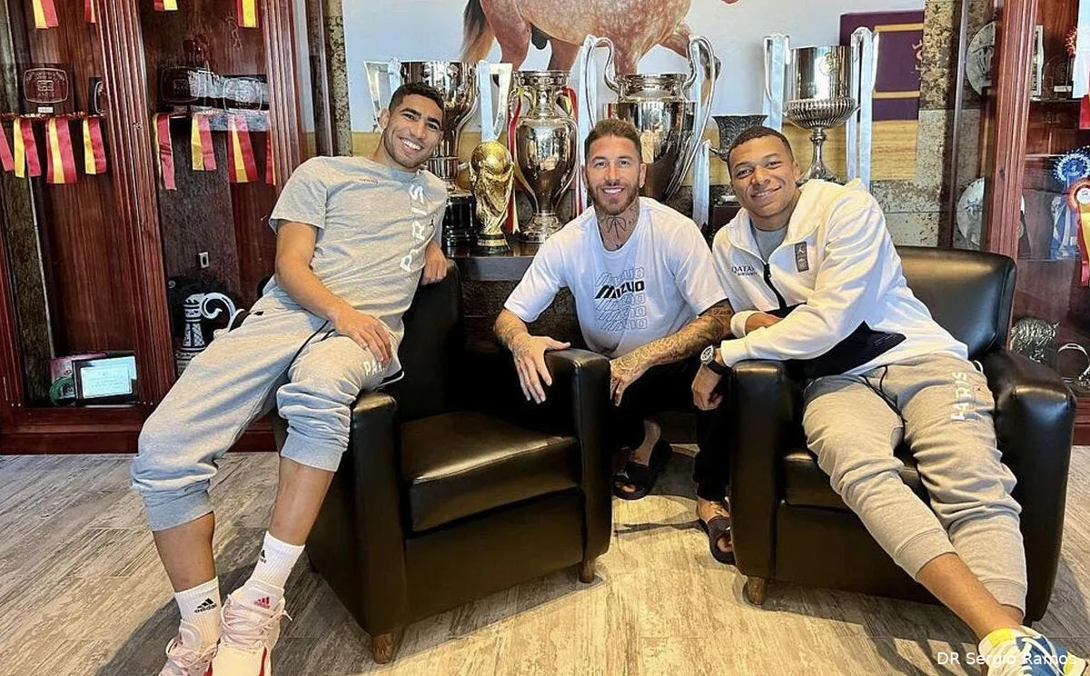 psg mbappe etait en espagne il se fait humilier mbappe ramos hakimi 353342