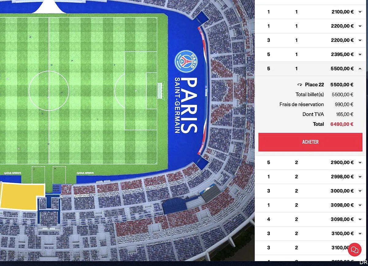 psg dortmund 6490 euros la place ticketplace et des supporters se gavent ticket psg 375037