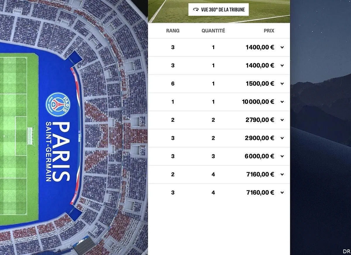 psg arsenal 10 000 euros la place le psg bat le marche noir psg 392324