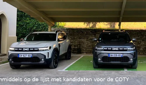 Dacia Duster, inmiddels op de lijst met kandidaten voor de COTY
