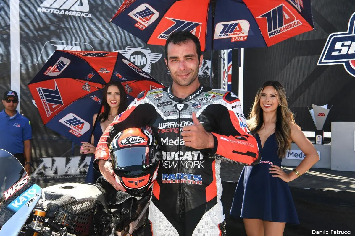 danilo petrucci podium laguna seca 2022