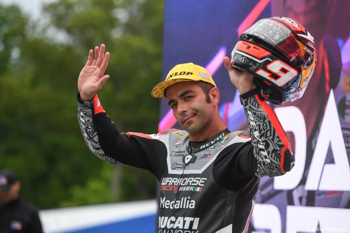 danilo petrucci podium motoamerica 2022