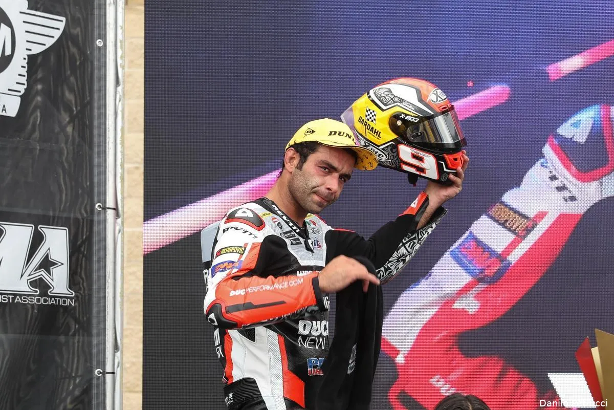 danilo petrucci podium sbk motoamerica