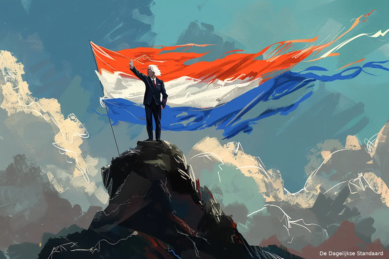 geert wilders berg karikatuur