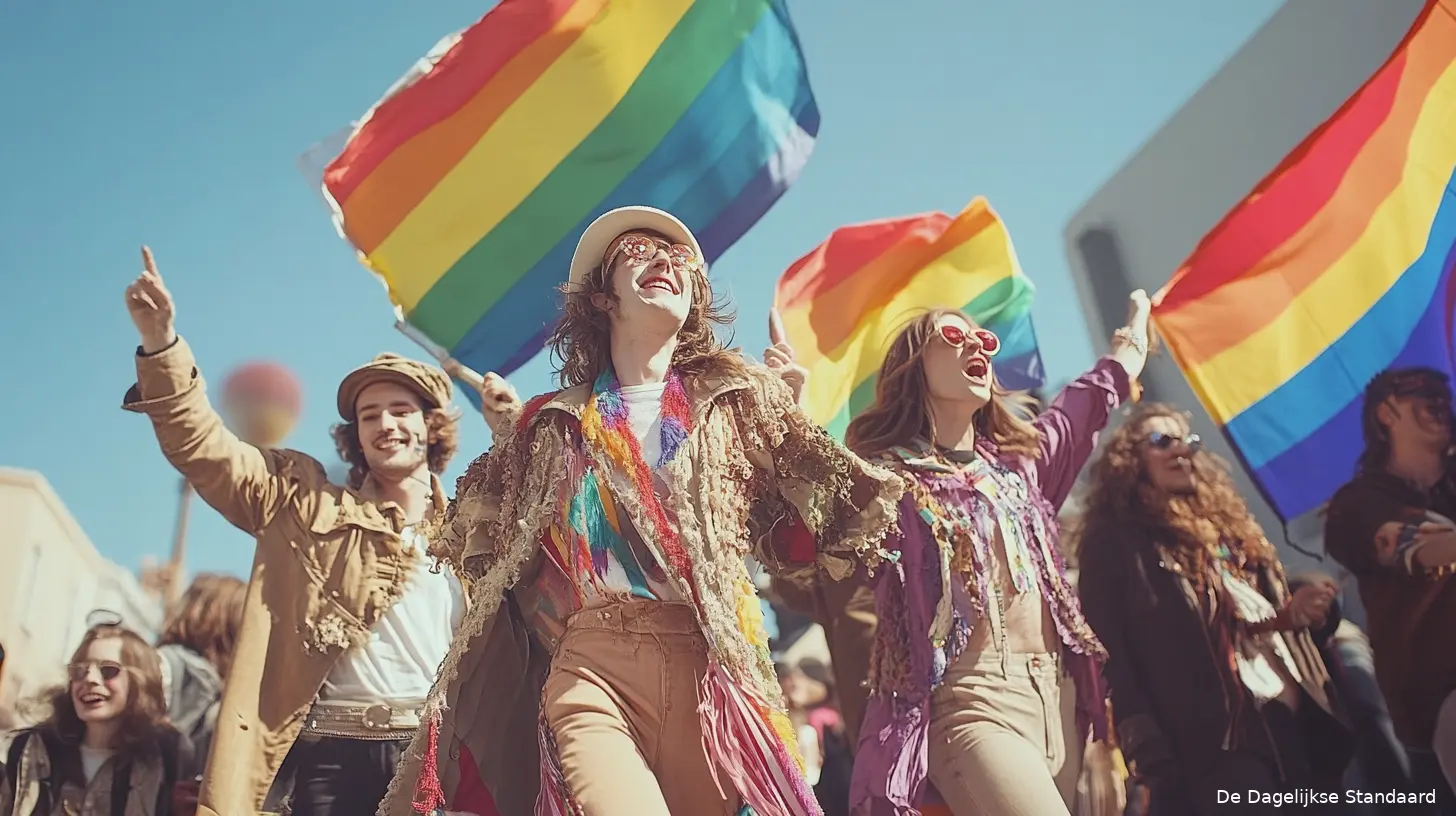 michaelvdgalien a parade of woke activists carrying rainbow f 2ba21211 f080 4bf2 972f ebb44bba654f 1