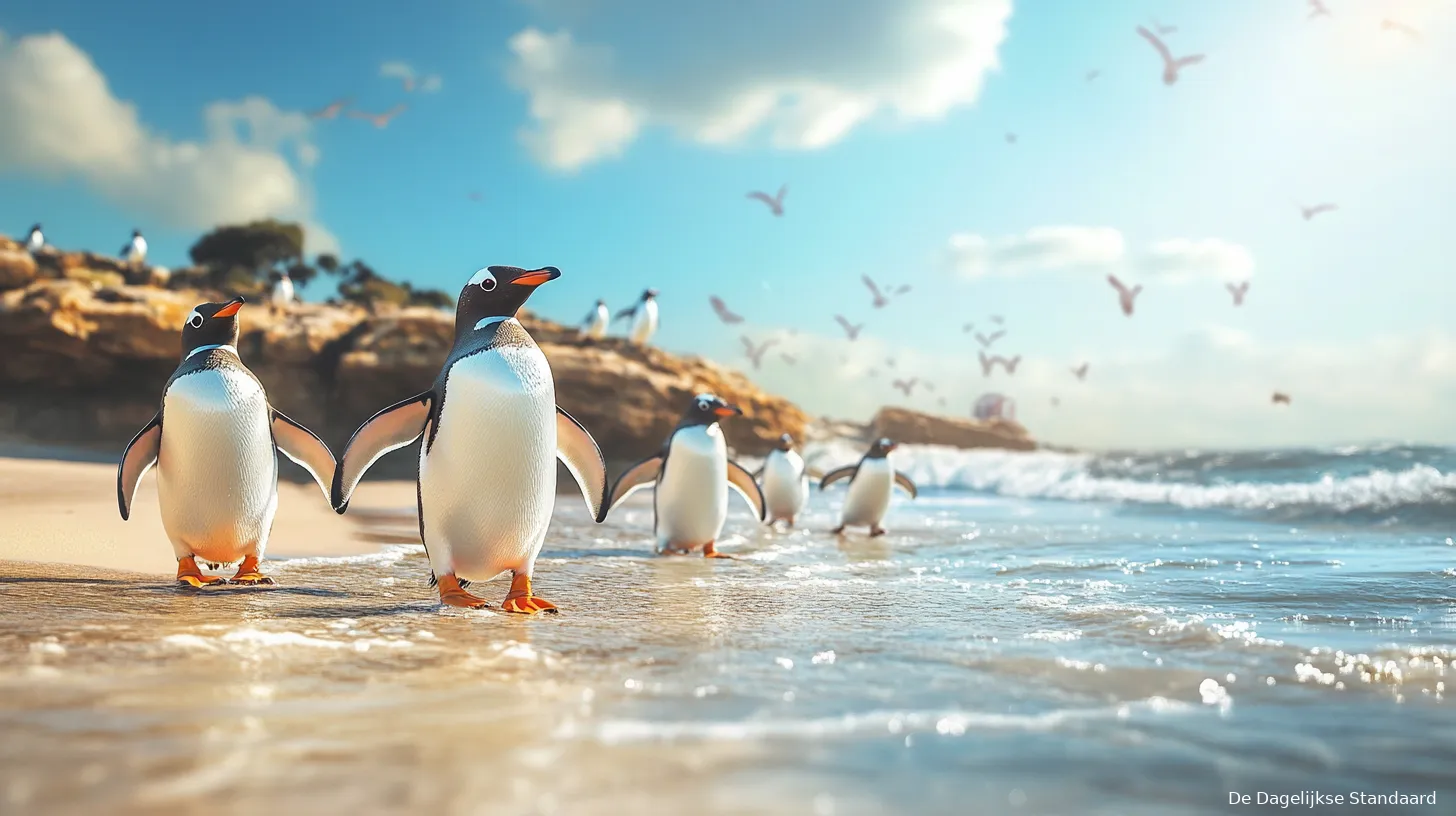 michaelvdgalien an image of penguins enjoying a day at the be 451eecab ab3d 4aec af77 b2fa5070267d 2