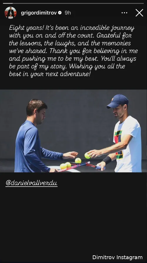 Dimitrov Instagram stories