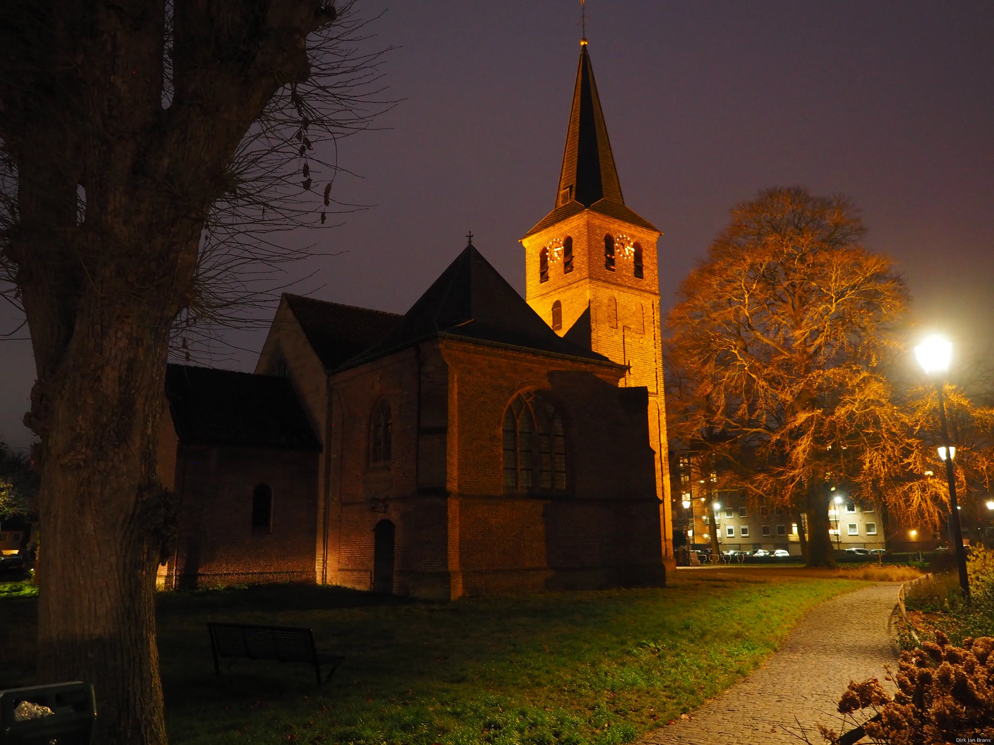 oude jan in avondlicht