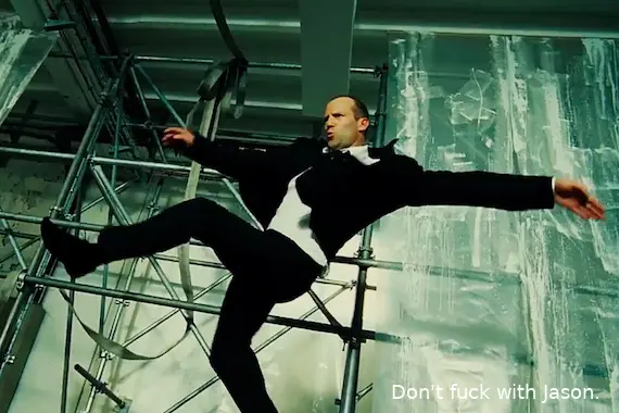 every jason statham kick