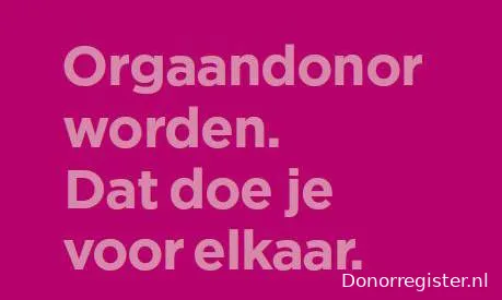 orgaandonor worden