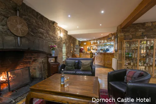 A cosy and warm place to enjoy whisky at Dornoch Castle Hotel - Image: Dornoch Castle Hotel
