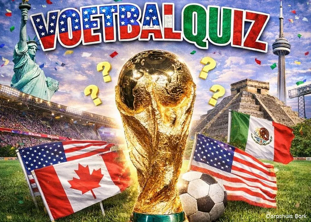 WK voetbalquiz in Dorpshuis Den Bork in Nieuwkuijk