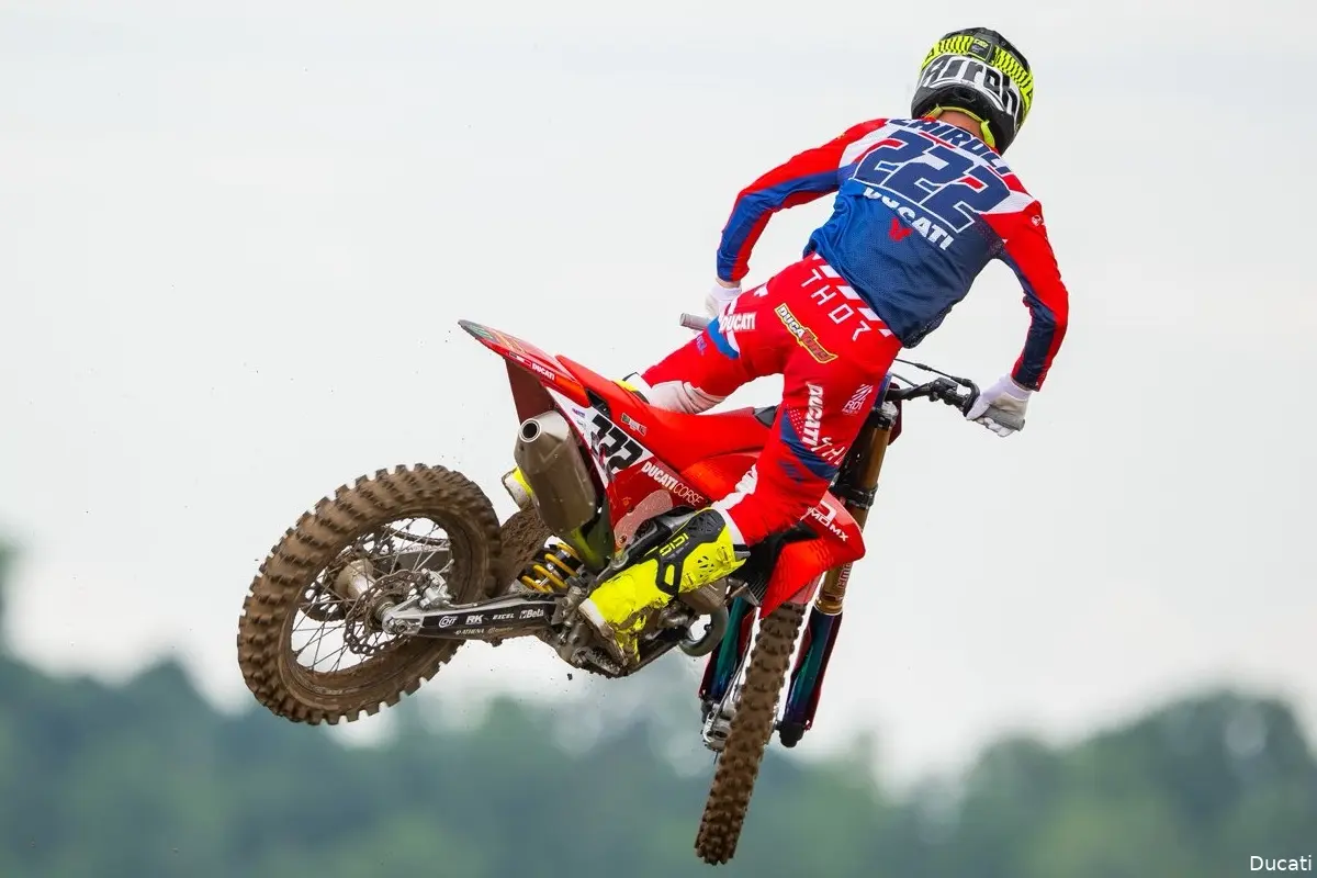 tony cairoli ducati redbud practice ama motocross 2025